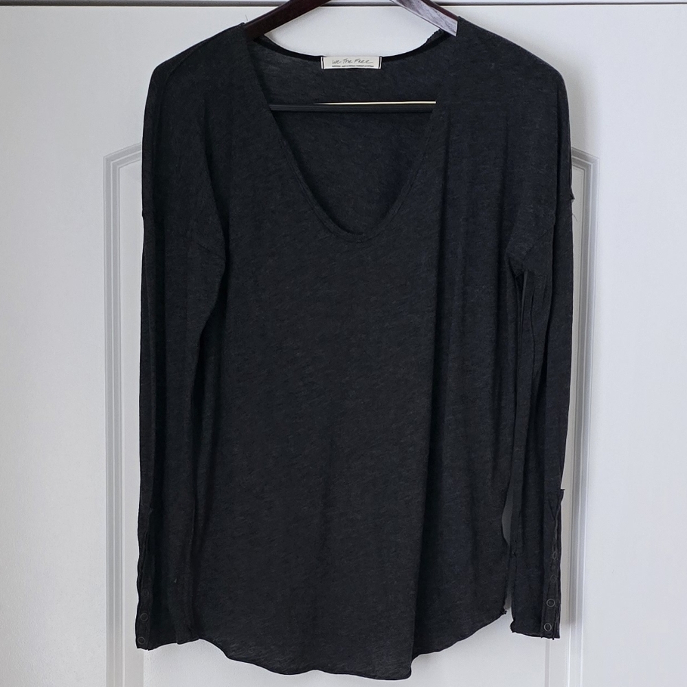 Free People We the Free Long Sleeve Tee Shirt Blouse